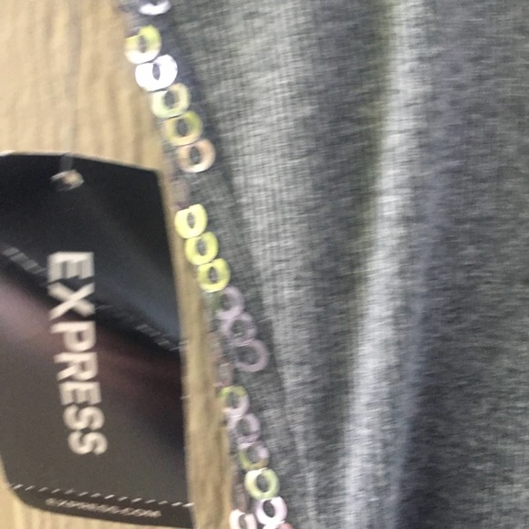 Express Silver Sequin Camisole Tank Top XS NWT evening Top night out NYE… - Picture 6 of 8